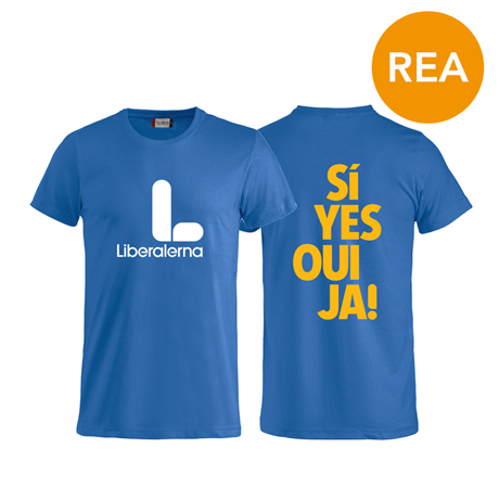 T-shirt blå med EU-logo